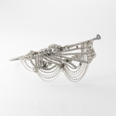 Jenny Packham - Headband bijoux et chaînes silver cristal