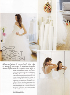 Septembre 2013 - Oui magazine - essayages chez Laurent Kapelski
