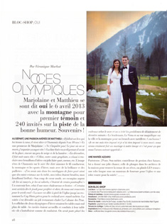 Septembre 2013 - Oui magazine - Noces Olympiques