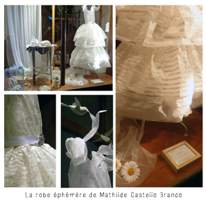 La boutique éphémère - la robe éphémère de Mathilde Castello Branco