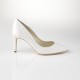 Rupert Sanderson - Escarpins Laira 80 white satin