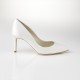 Rupert Sanderson - Escarpins Laira 80 white satin