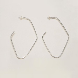 ELOÏSE FIORENTINO - Créoles Triangle argent