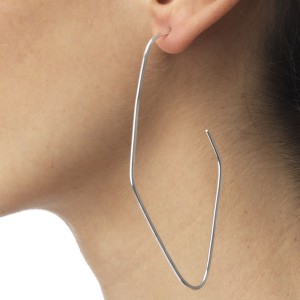 ELOÏSE FIORENTINO -@ Créoles Triangle argent