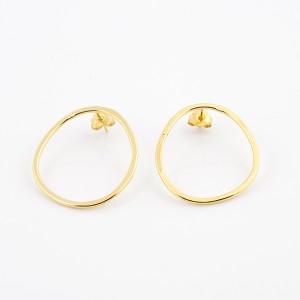 ELOÏSE FIORENTINO - Boucles d'oreilles rondes "AU FIL DE L'EAU"