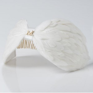 MAISON MICHEL - RORY Ivory Feathers