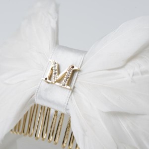MAISON MICHEL -@ RORY Ivory Feathers