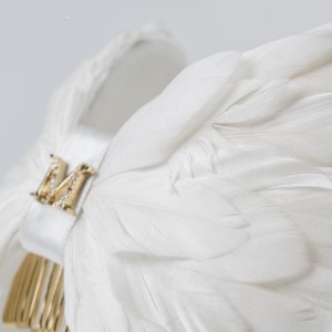 MAISON MICHEL -@ RORY Ivory Feathers