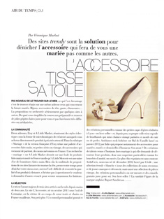 oui magazine - article de Véronique Marbot - L'accessoire tisse sa toile